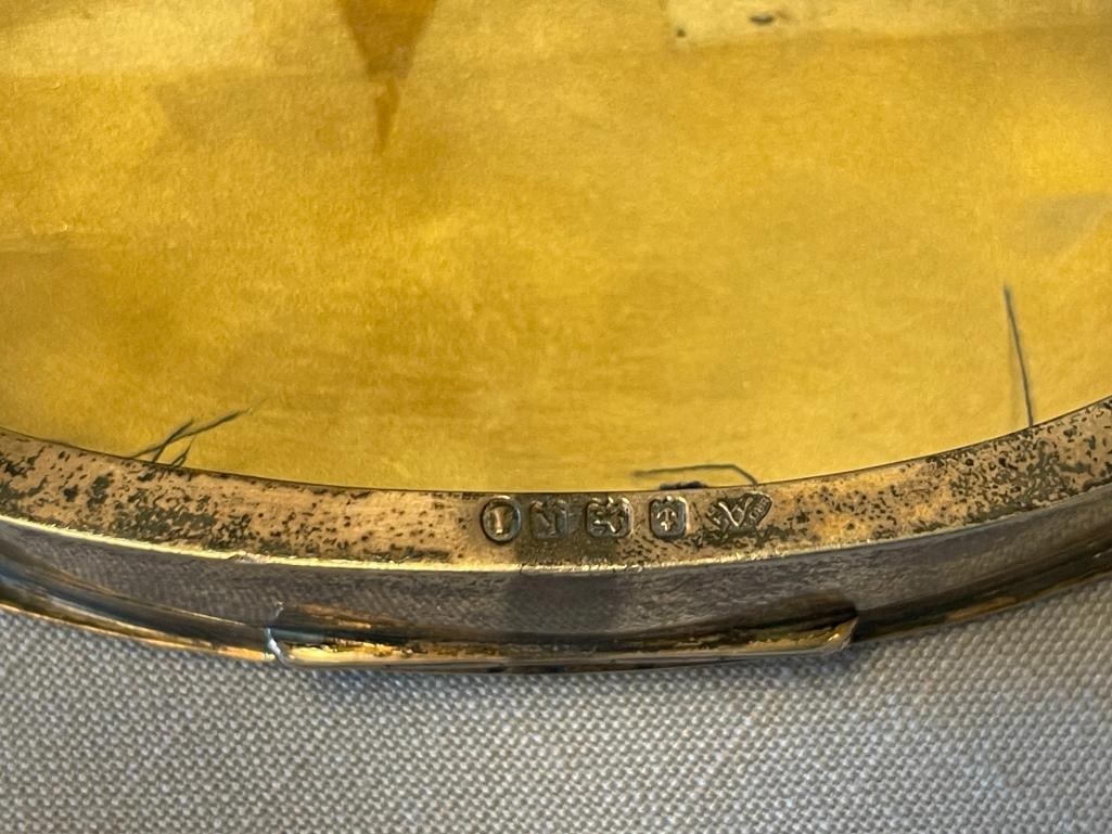 EARLY 20TH CENTURY ENGLISH STERLING SILVER FOOTED JEWELRY CASKET TOTAL WEIGHT 146 GRAMS - 6