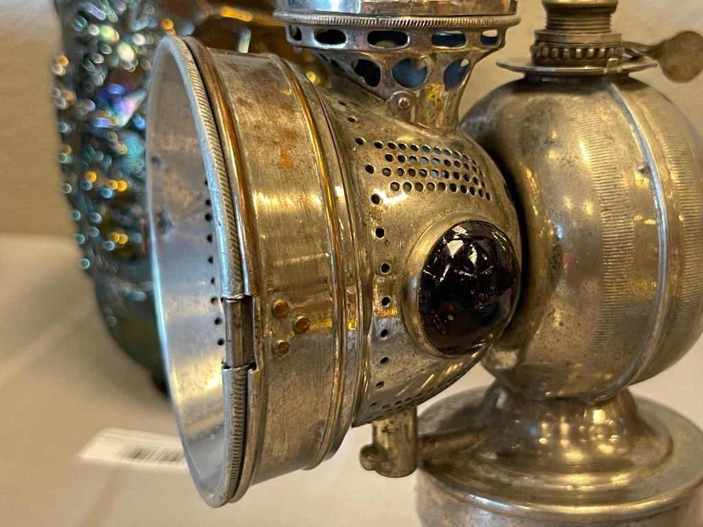 CIRCA 1900'S 20TH CENTURY MANUFACTURING CO. CARBIDE BICYCLE / MOTORCYCLE LAMP - 5