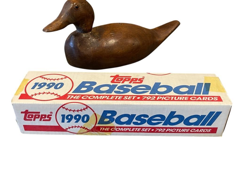 1990 TOPPS FACTORY SEALED BASEBALL CARD SET 792 CARDS TOTAL: SEALS INTACT, FROM THE ESTATE OF A LOCAL RENO, NV DOCTOR AT RENOWN WHO RAN BIG LEAGUE SPORTS MEDICINE BASEBALL CAMP FOR NEARLY 20 YEARS, DOCTOR JOHN ANDREW CAMERON 