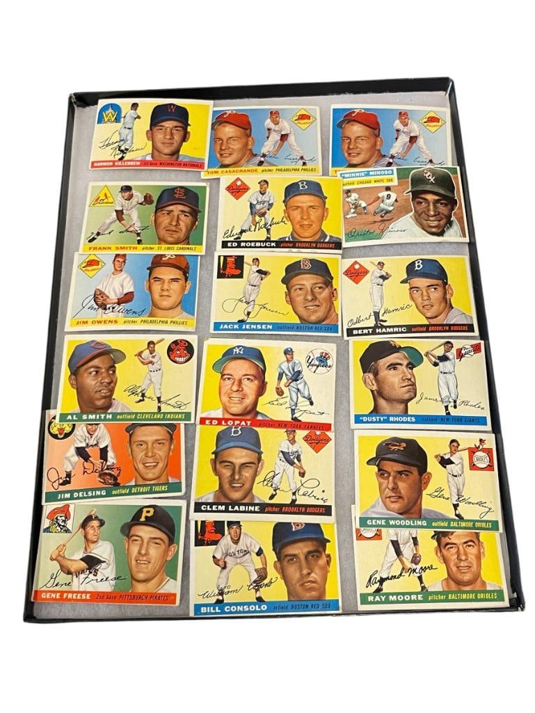 AUTHENTIC 1950'S TOPPS BASEBALL CARDS KILLEBREW, HAMRIC, CONSOLO, FREESE, MOORE, JENSEN, RHODES (1 of 13)