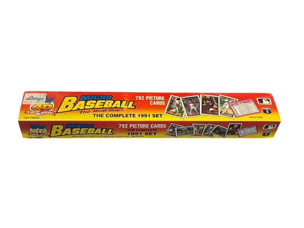 1991 TOPPS MICRO BASEBALL COMPLETE CARD SET FACTORY SEALED 792 CARDS (1 of 6)