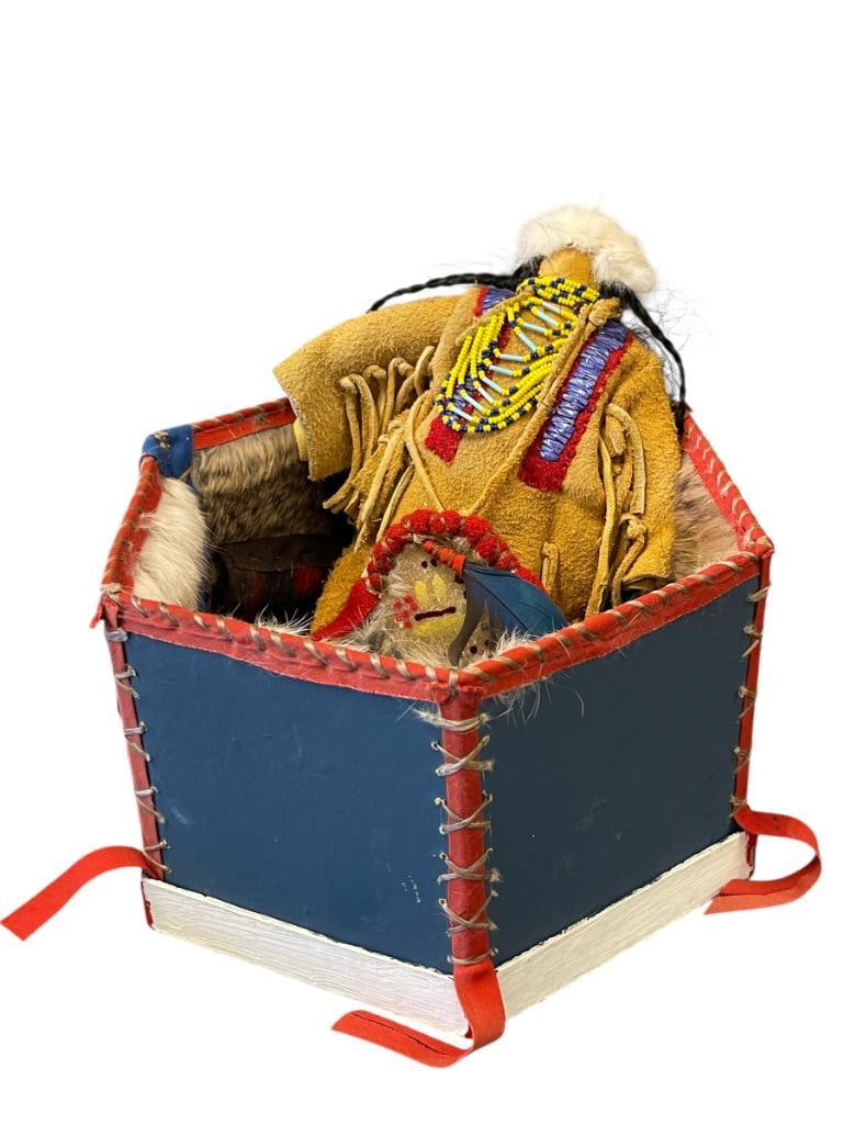 SCOTT FRAZIER ANTELOPE SANTEE DOLLS HAND CRAFTED NATIVE AMERICAN DOLL MADE IN BOZEMAN, MT (1 of 16)