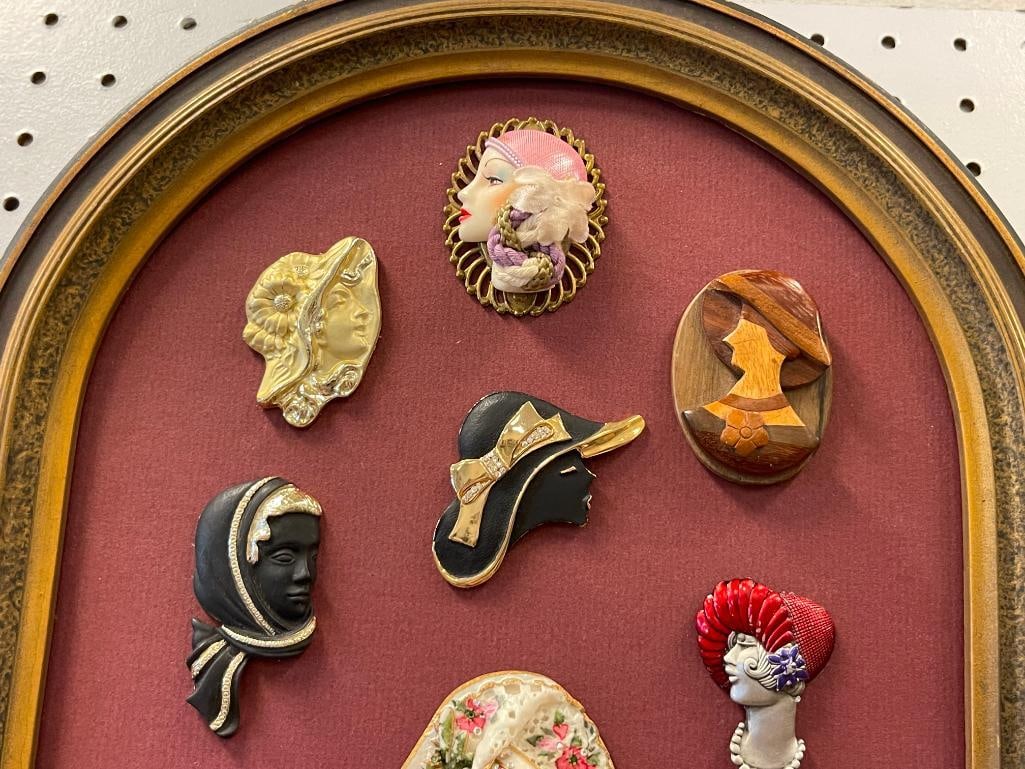 ARTISAN CRAFTED COLLECTION OF MINIATURE MASKS / PORTRAITS IN DIFFERENT MEDIUMS - 2