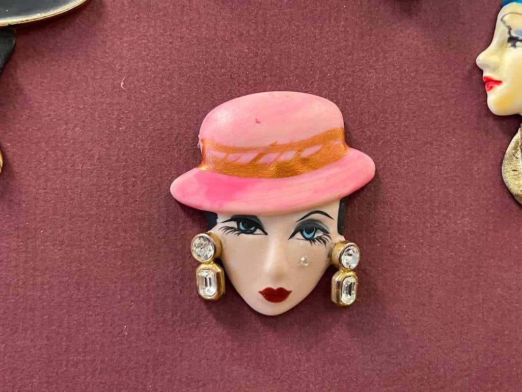 ARTISAN CRAFTED COLLECTION OF MINIATURE MASKS / PORTRAITS IN DIFFERENT MEDIUMS - 6