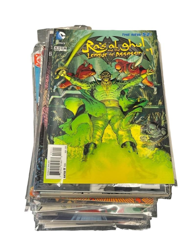 66 MARVEL AND DC COMICS COMIC BOOKS, BATMAN, STAR TREK, ROBIN, GREEN LANTERN, LEGION (1 of 14)