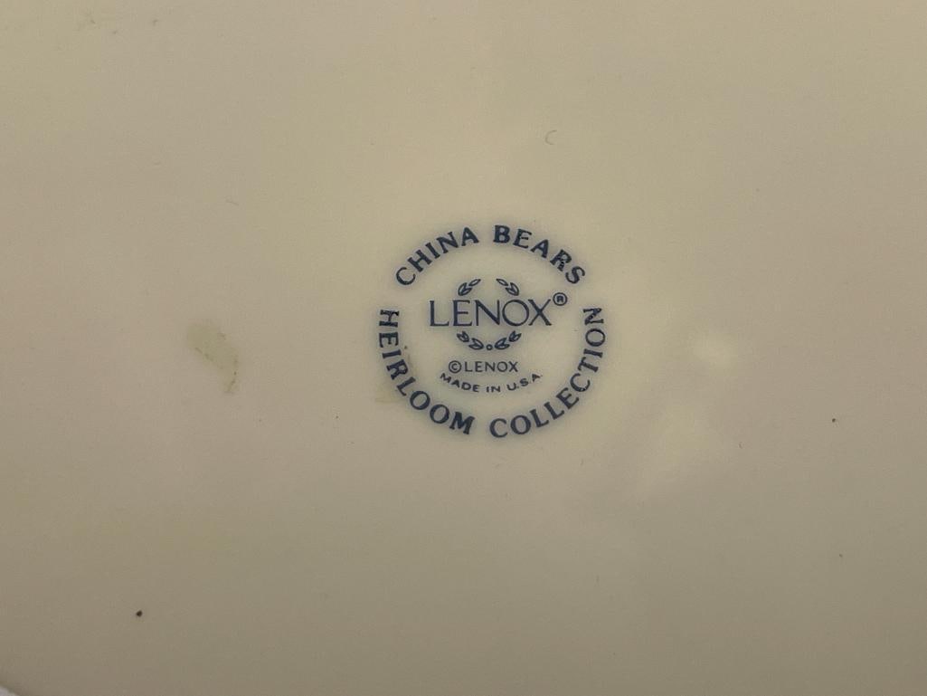 LENOX CHINA BEARS HEIRLOOM CHINA BABY PLATE, BOWL, AND CUP - 7