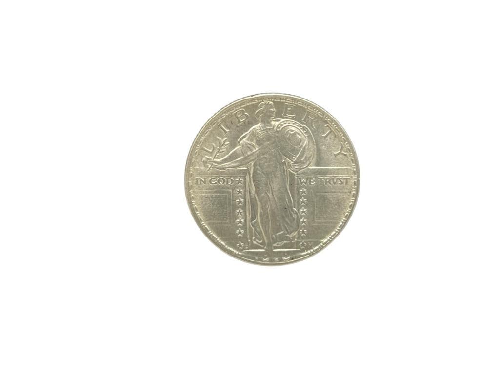 1918-D U.S. STANDING LIBERTY SILVER QUARTER AU (1 of 7)