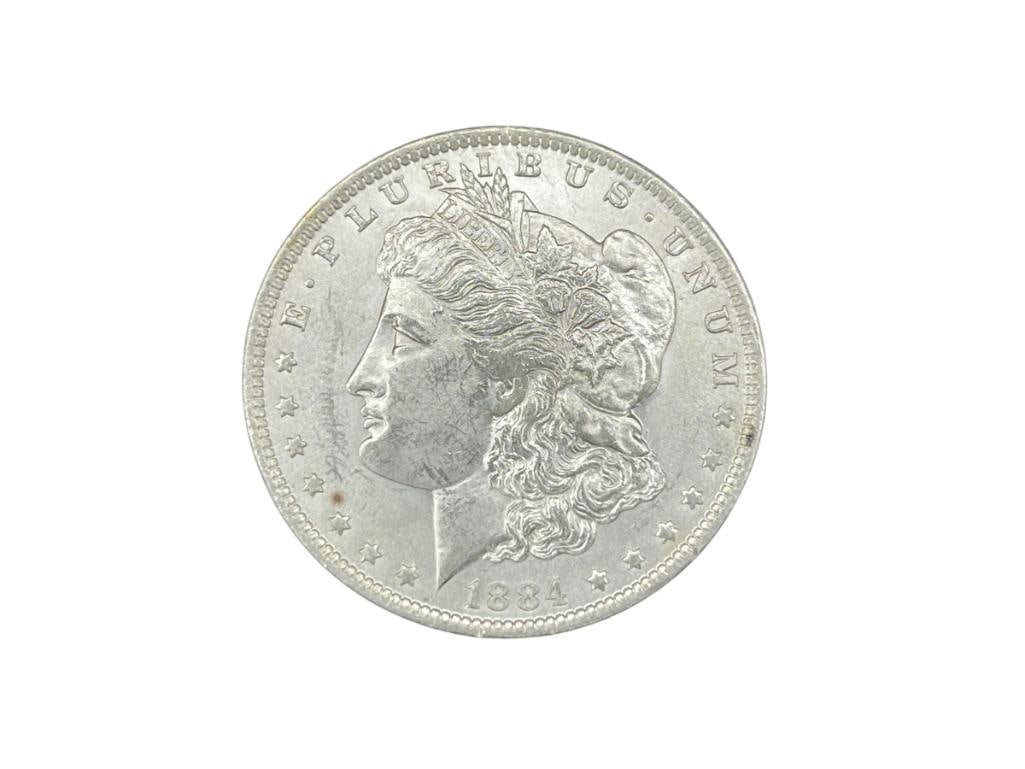 1884-O U.S. MORGAN SILVER DOLLAR BU (1 of 6)
