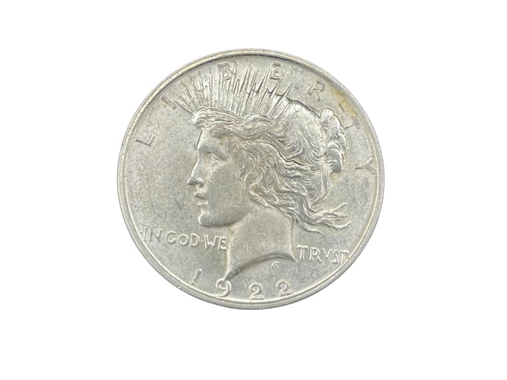 1922-D U.S. PEACE SILVER DOLLAR BU (1 of 6)