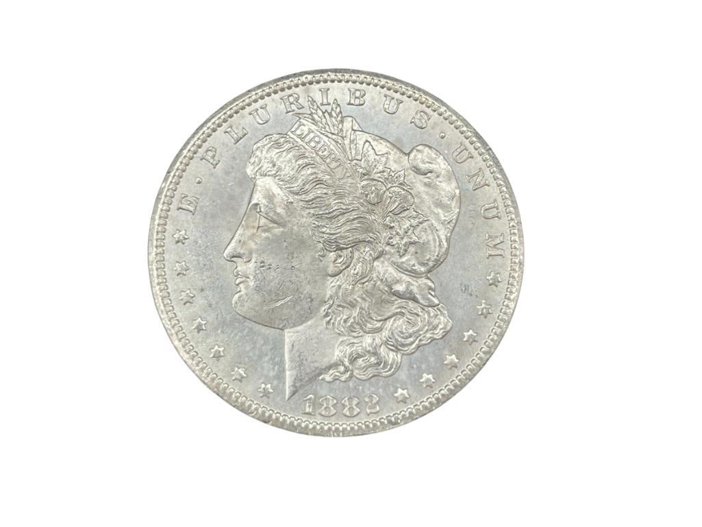 1882-CC U.S. MORGAN SILVER DOLLAR BU (1 of 6)