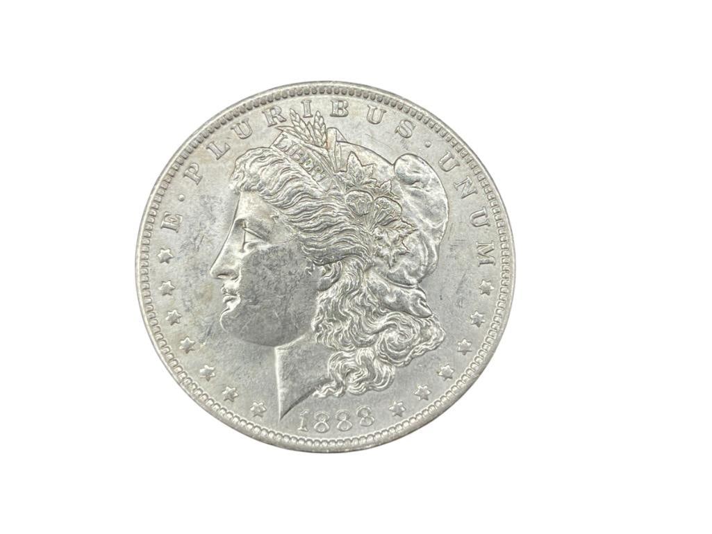 1888-O U.S. MORGAN SILVER DOLLAR BU (1 of 6)