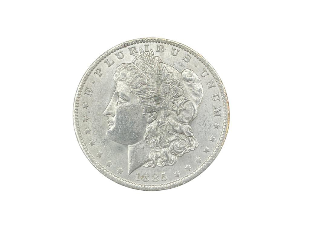 1885-O U.S. MORGAN SILVER DOLLAR BU (1 of 6)