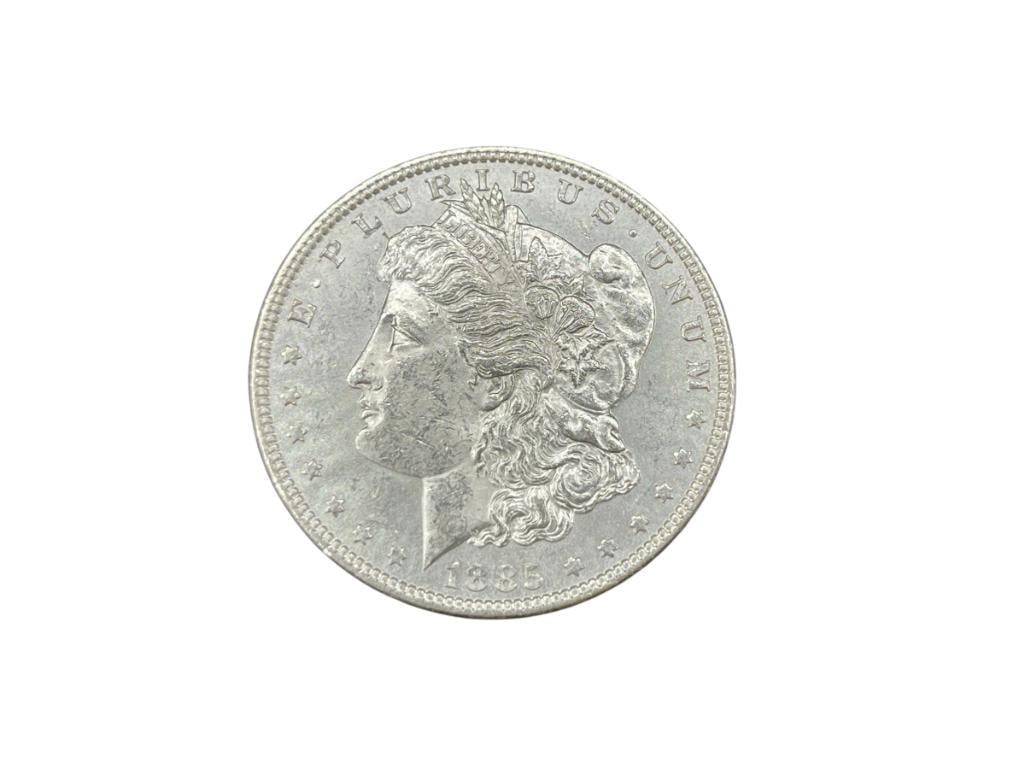 1885 U.S. MORGAN SILVER DOLLAR BU (1 of 6)