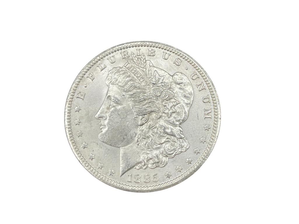 1885-CC U.S. MORGAN SILVER DOLLAR BU (1 of 6)