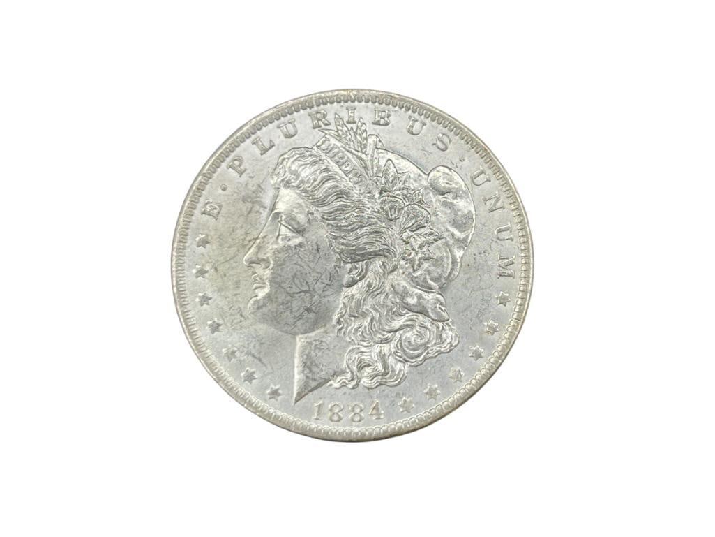 1884-O U.S. MORGAN SILVER DOLLAR BU (1 of 7)