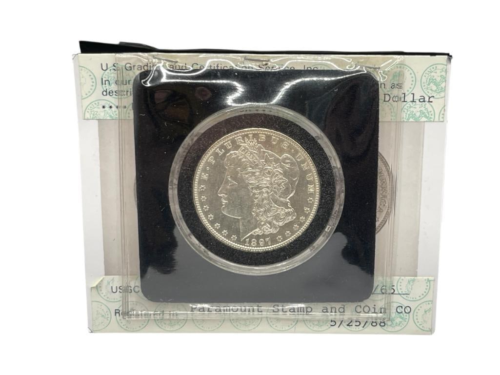 1897 U.S. MORGAN SILVER DOLLAR "PROOFLIKE" (1 of 7)