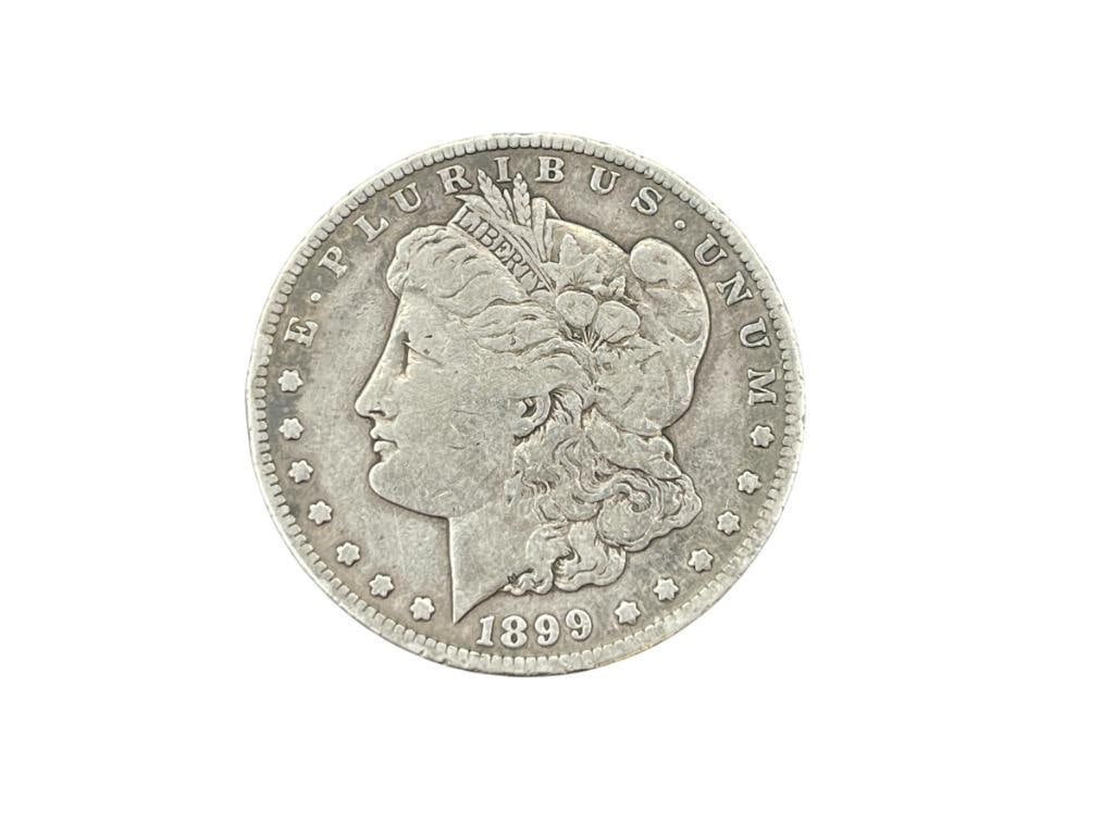 1899-S U.S. MORGAN SILVER DOLLAR: 90% SILVER