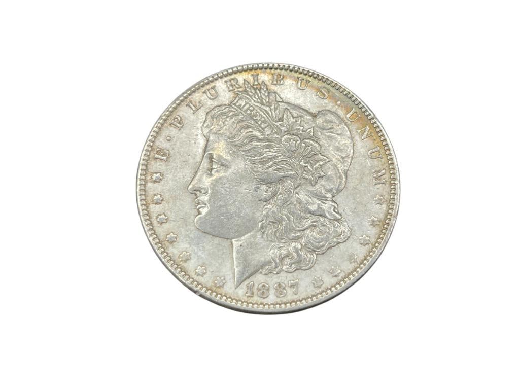 1887 U.S. MORGAN SILVER DOLLAR (1 of 6)