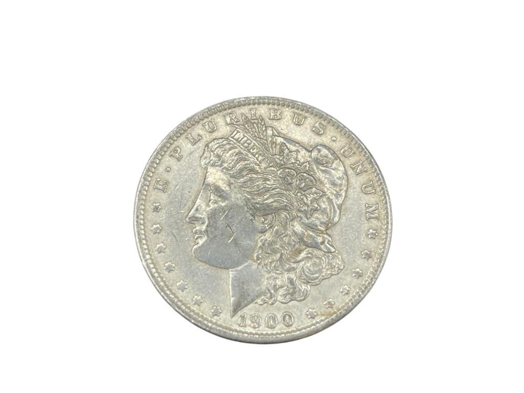 1900 U.S. MORGAN SILVER DOLLAR: 90% SILVER 