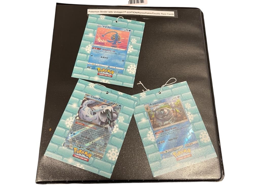 129 POKEMON COLLECTOR GAME TRADING CARDS INCLUDES VINTAGE, FIRST EDITION, HOLO, AND DOUBLE RARE C... (1 of 19)