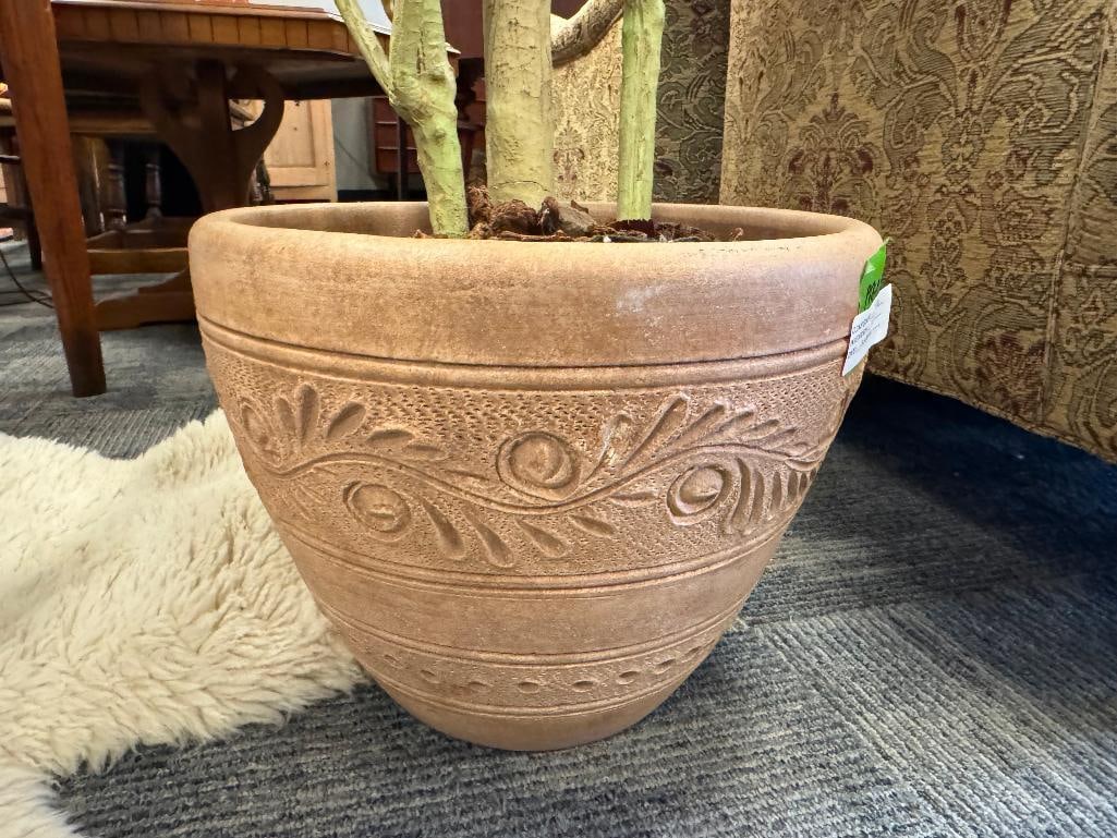 HOME DECOR ARTIFICIAL PONYTAIL PALM TREE WITH CLAY POT BASE - 5