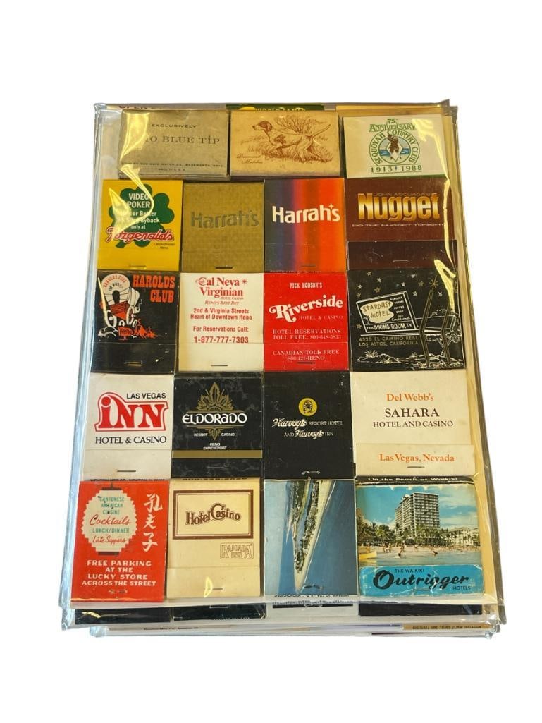 OVER 110 ASSORTED CASINO / RESTAURANT / HOTEL MATCHBOOKS HAROLDS CLUB, HARRAHS CLUB, ETC (1 of 9)