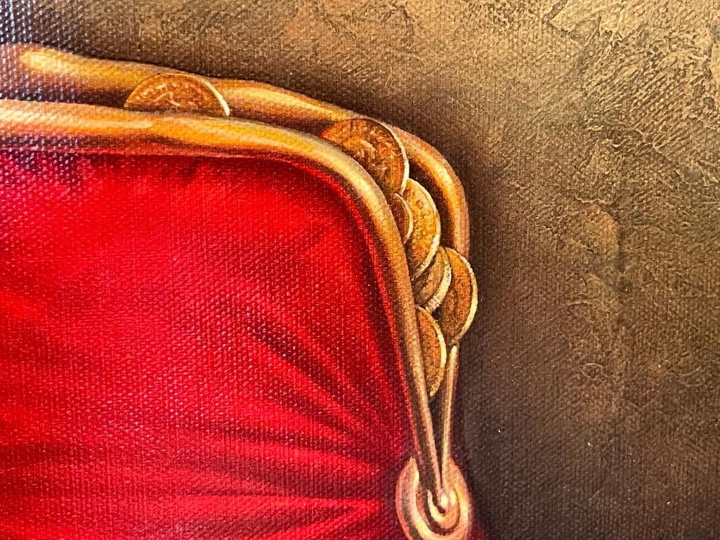 VLADIMIR KUSH METAPHORICAL REALISM LIMITED EDITION PRINT TITLED RED PURSE NO. 123/500 - 5