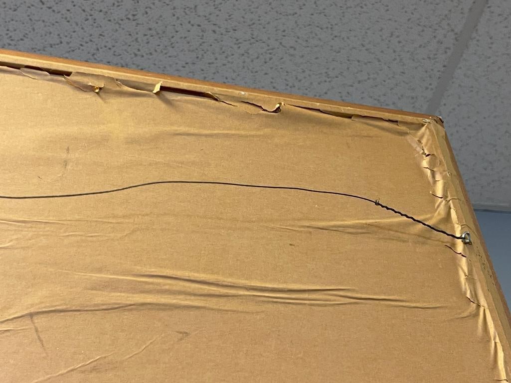 AUGUST ALBO ESTONIA BORN ARTIST PRINT ON BOARD TITLED FREE AS THE WIND CIRCA 1960'S - 6