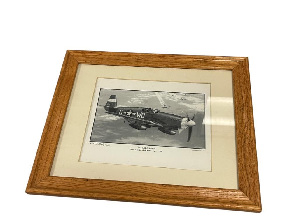 RICHARD GROH SELF-TAUGHT AMERICAN ARTIST WWII AVIATION PRINTS (1 of 9)