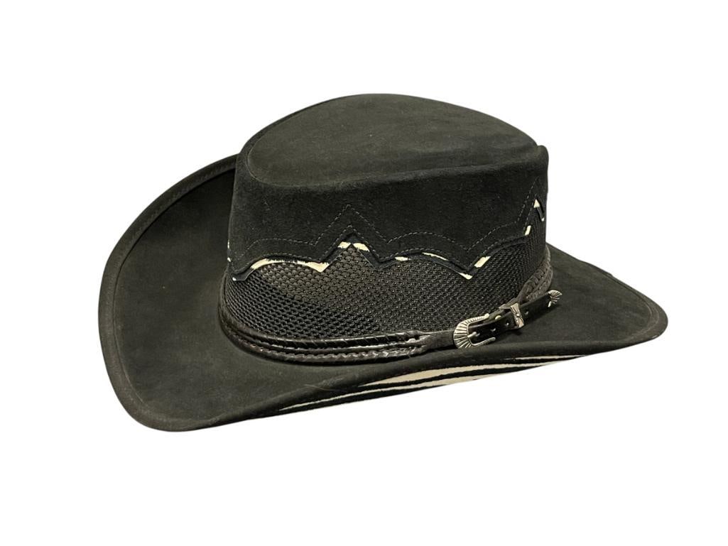 U.S. MADE SIERRA ZEBRA PATTERN COWGIRL HAT WITH MESH CROWN SIZE M/L (1 of 4)