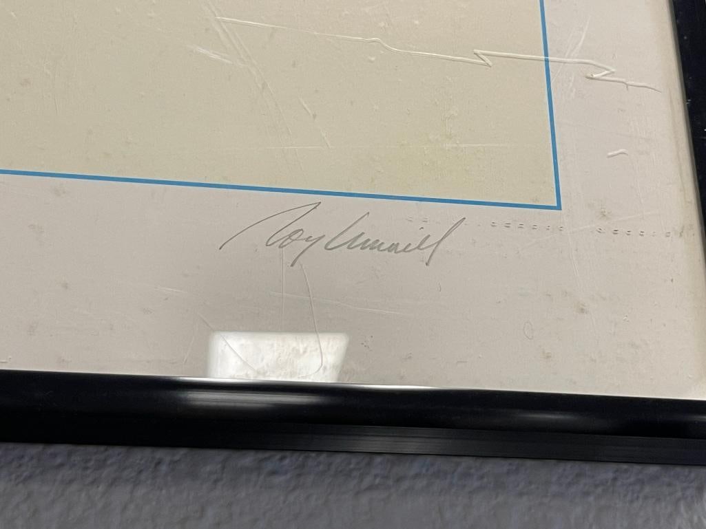 ROY GRINELL SIGNED PIN-UP PRINT WITH P-38 LOCKHEED LIGHTNING TITLED MOON DREAM - 5