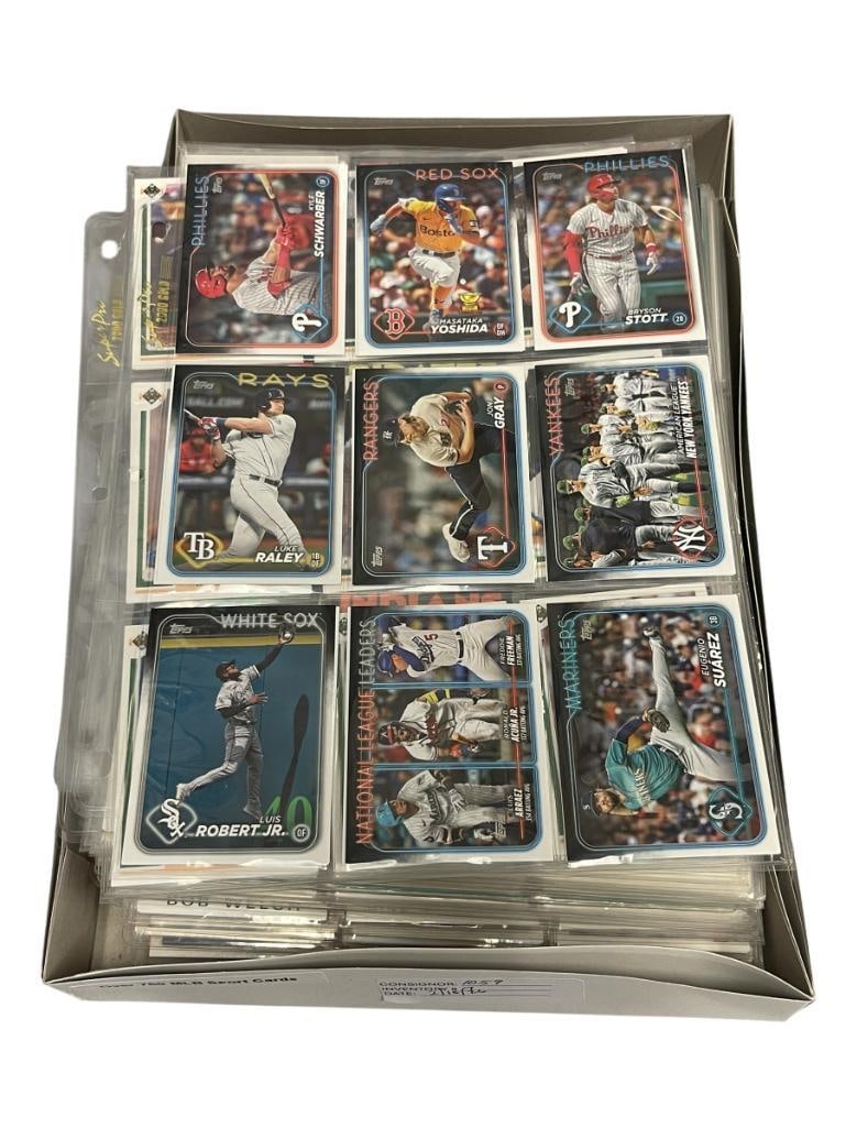 UPPERDECK, TOPPS, FLEER, SCORE 1980'S, 1990'S, 2000'S BASEBALL MLB SPORT CARDS 750 CARDS (1 of 12)