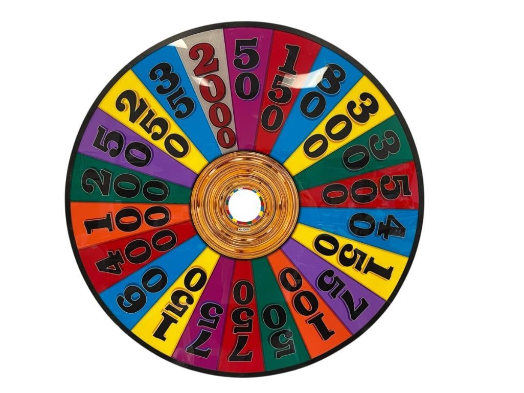 WHEEL OF FORTUNE ACRYLIC GAME WHEEL REPLICA (1 of 6)