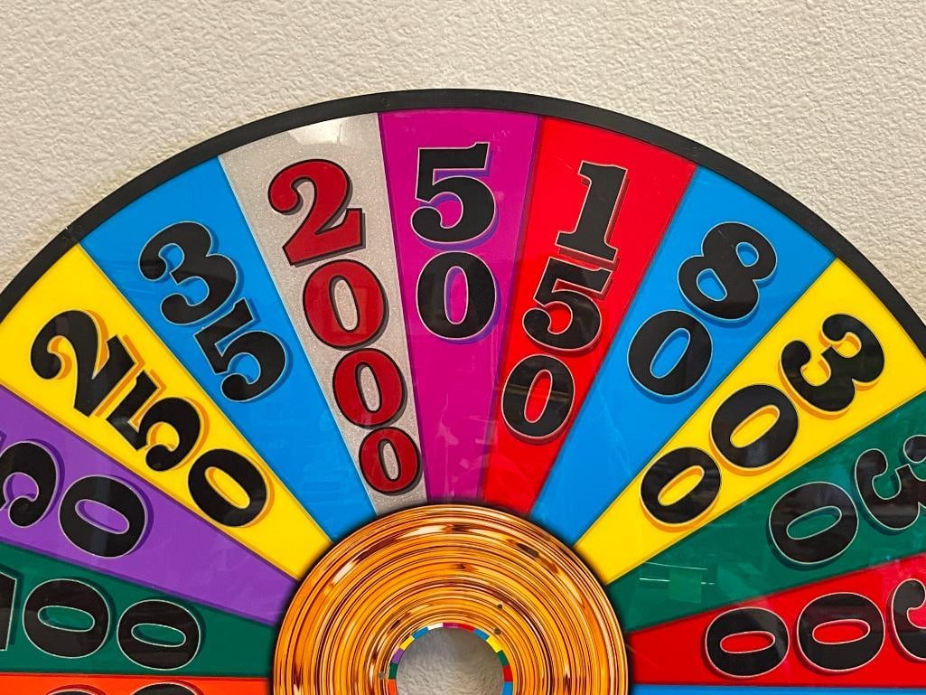 WHEEL OF FORTUNE ACRYLIC GAME WHEEL REPLICA - 2