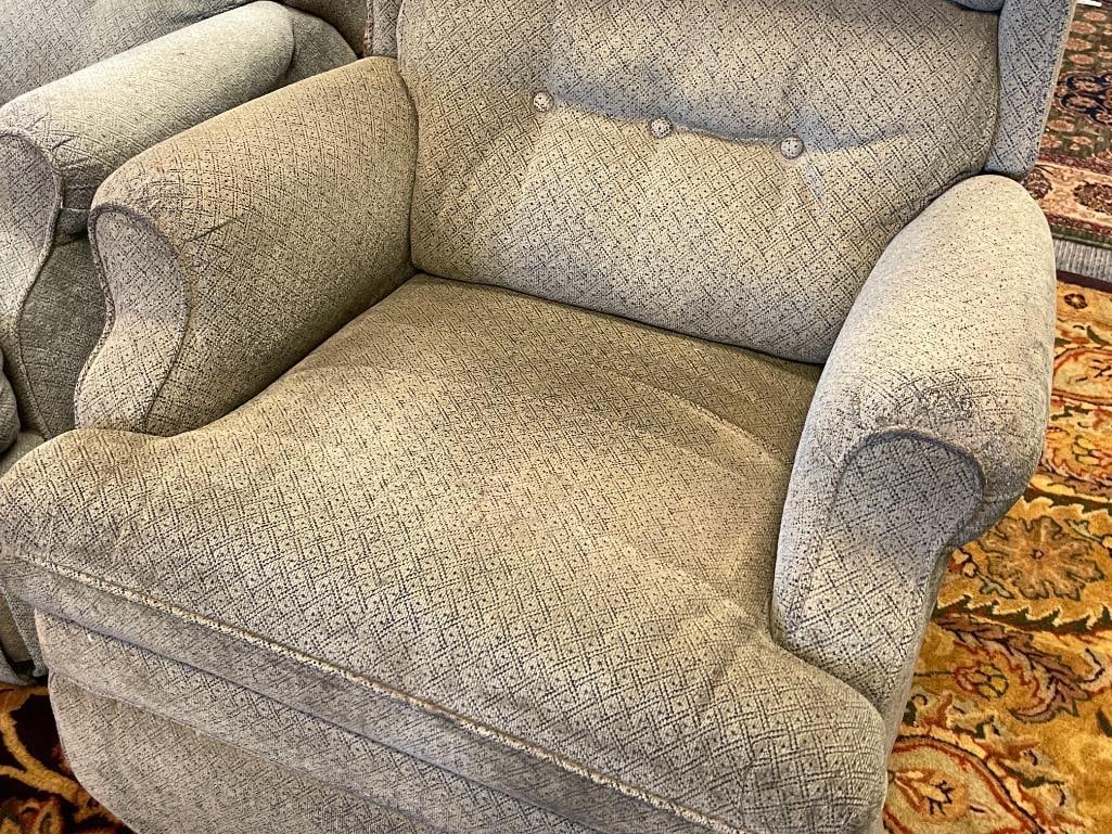 MINT GREEN PATTERNED ROCKING RECLINER - 2