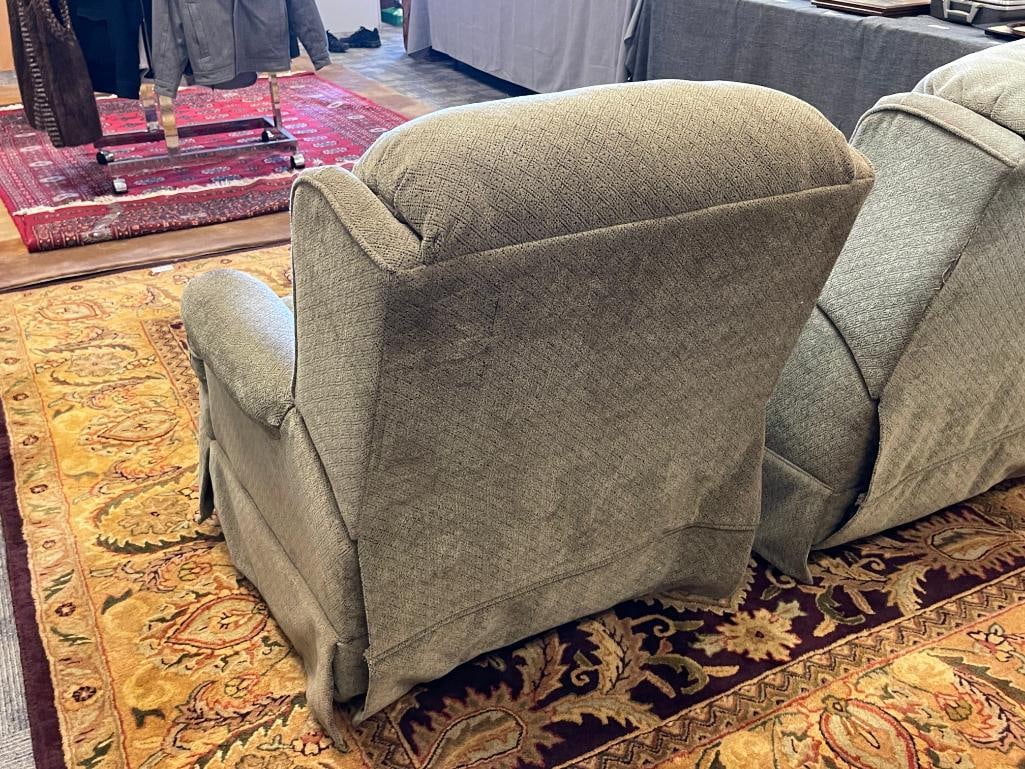 MINT GREEN PATTERNED ROCKING RECLINER - 4