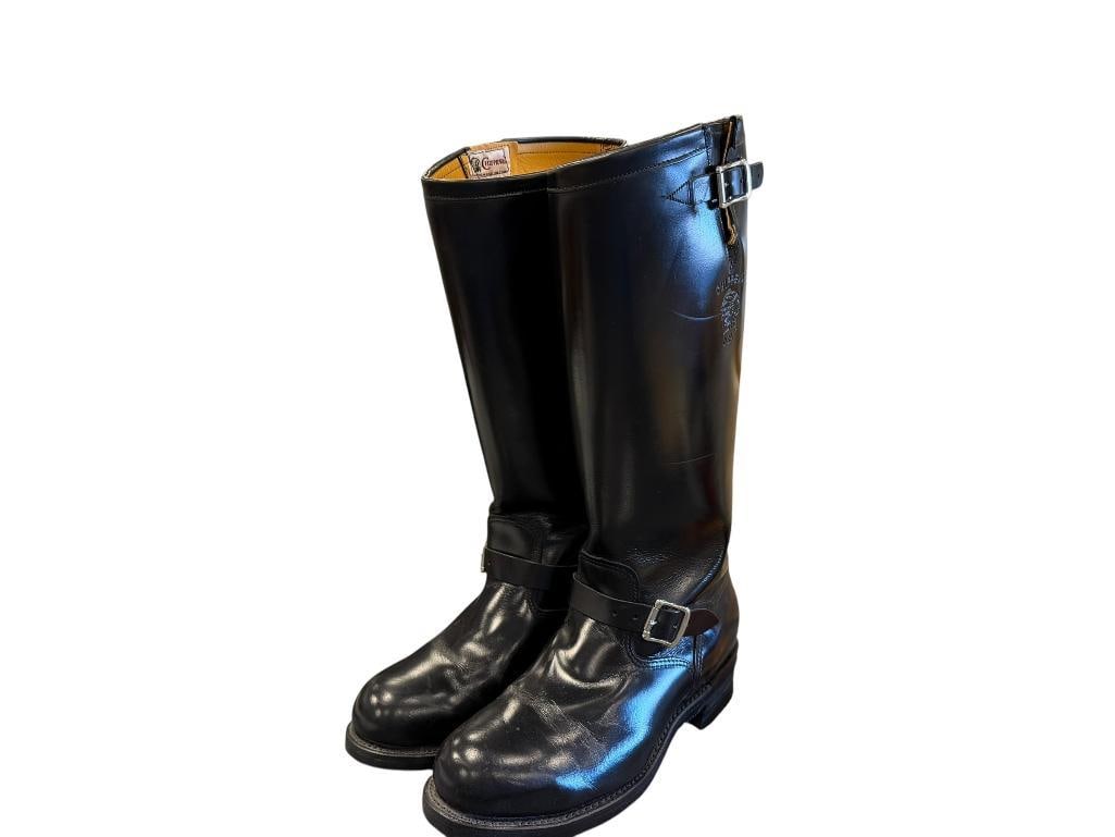 CHIPPEWA BADEN TROOPER 71418 BLACK LEATHER MOTORCYCLE BIKER BOOTS (1 of 12)