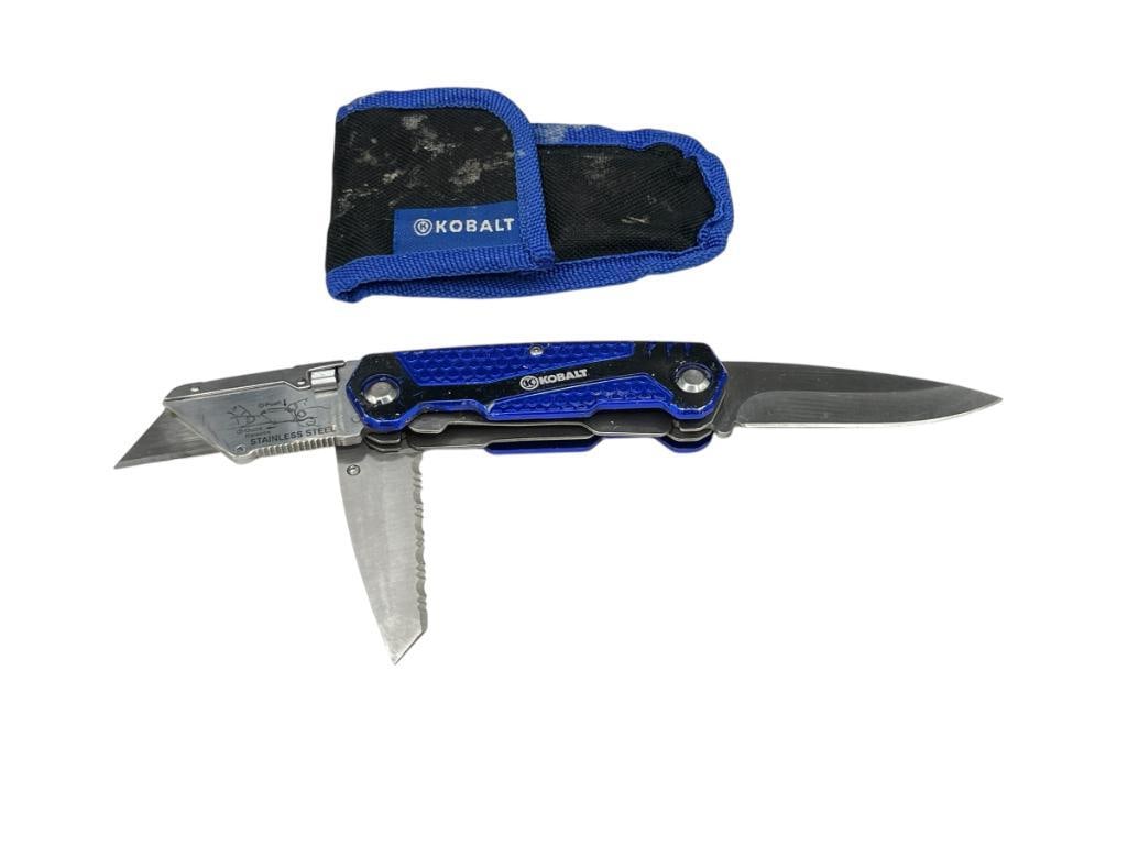 KOBALT MULTI-BLADE UTILITY KNIFE FEATURING THREE BLADES (1 of 6)