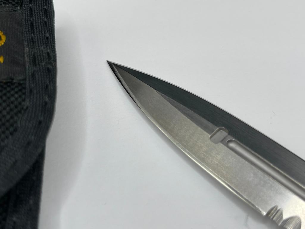 MICROTECH NEMESIS 1/99 609 AUTOMATIC KNIFE WITH MICROTECH BELT CASE - 4