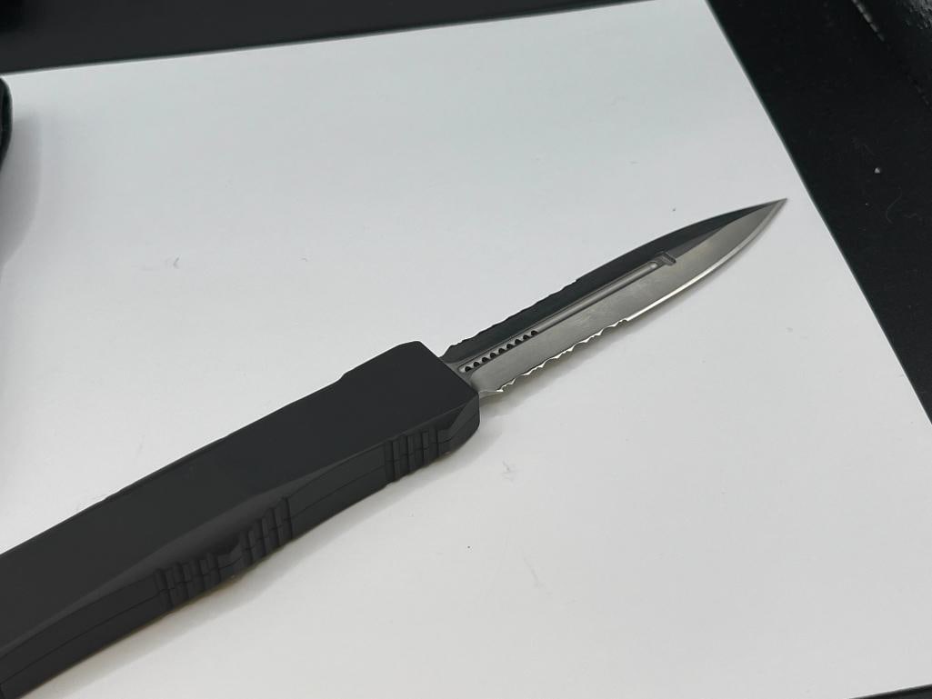 MICROTECH NEMESIS 1/99 609 AUTOMATIC KNIFE WITH MICROTECH BELT CASE - 6