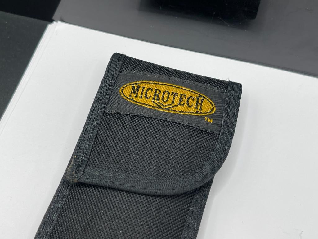 MICROTECH NEMESIS 1/99 609 AUTOMATIC KNIFE WITH MICROTECH BELT CASE - 8