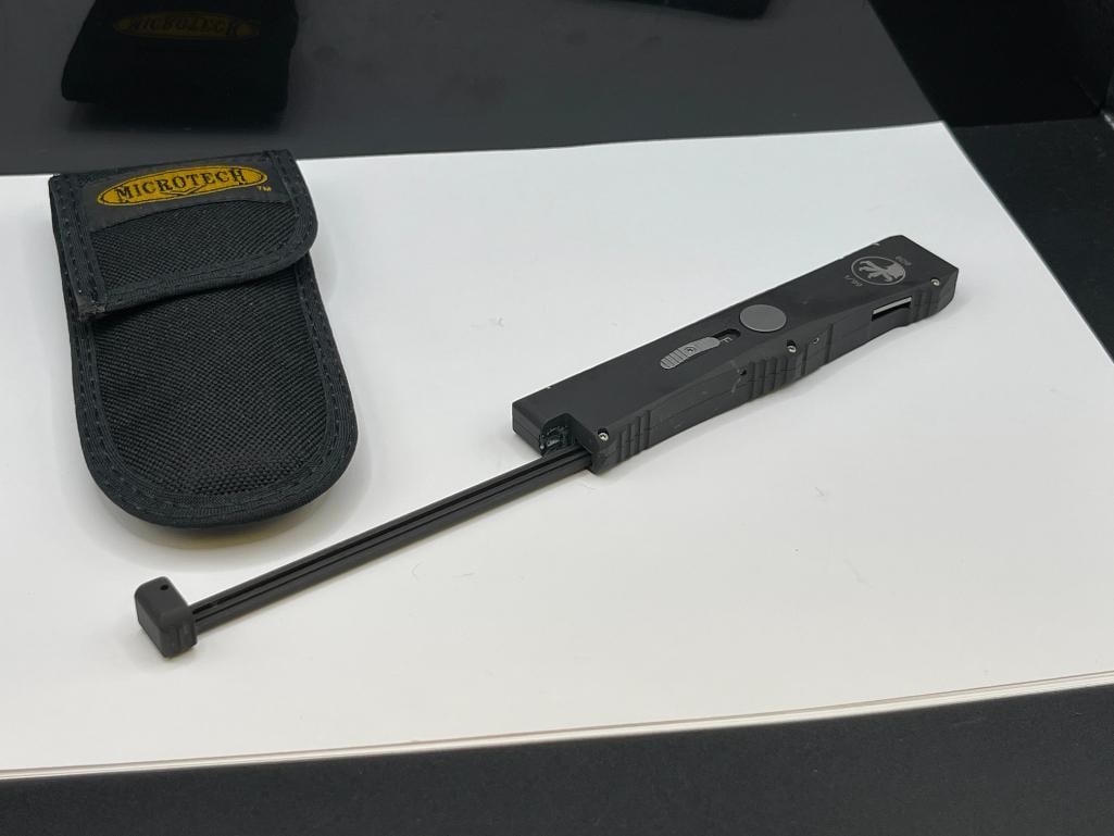 MICROTECH NEMESIS 1/99 609 AUTOMATIC KNIFE WITH MICROTECH BELT CASE - 9