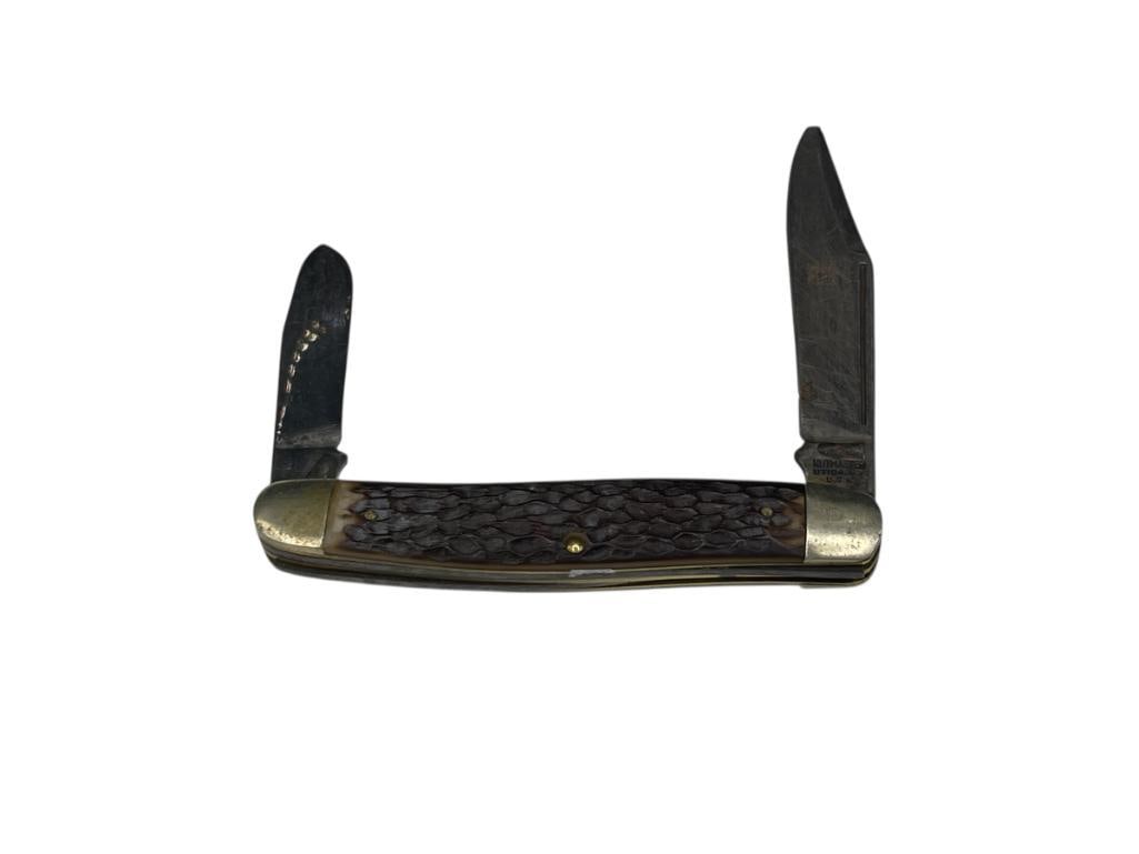 VINTAGE KUTMASTER UTIKA, NEW YORK MADE TWO-BLADE POCKET KNIFE (1 of 6)