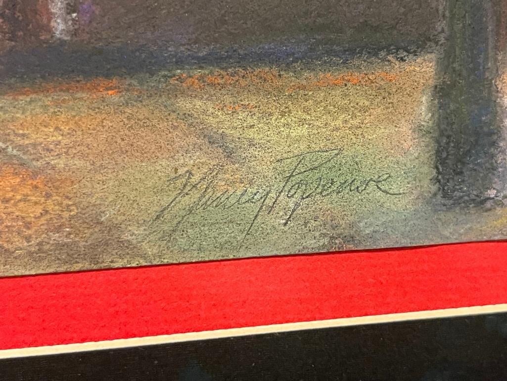 NANCY POPENOE KANSAS CITY BORN / LOS ANGELES ARTIST ORIGINAL PASTEL ON PAPER - 5