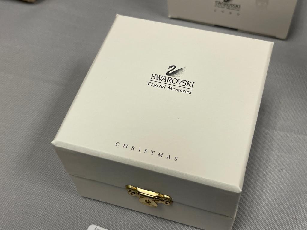 SWAROVSKI CRYSTAL MEMORIES 1999 CHRISTMAS ANGEL ORNAMENT WITH GOLD FEATURES - 5