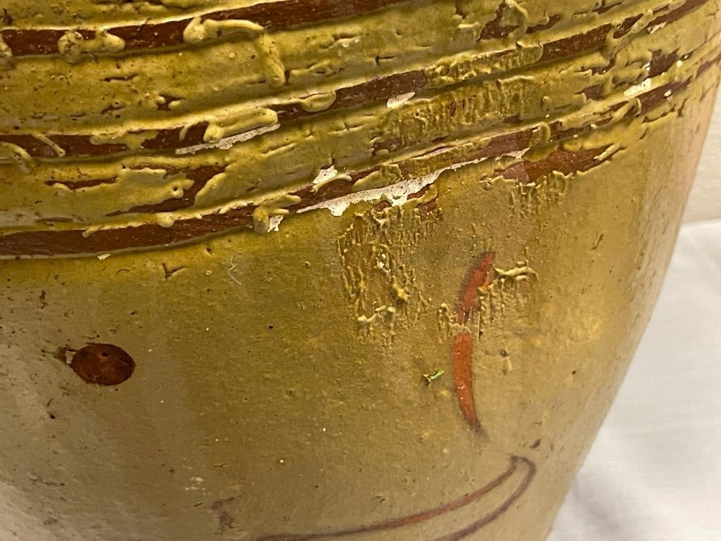19TH CENTURY CHINESE CLAY MIJIU LARGE JAR USED TO FERMENT RICE WINE AND OTHER FOODS / PICKLING JAR - 5