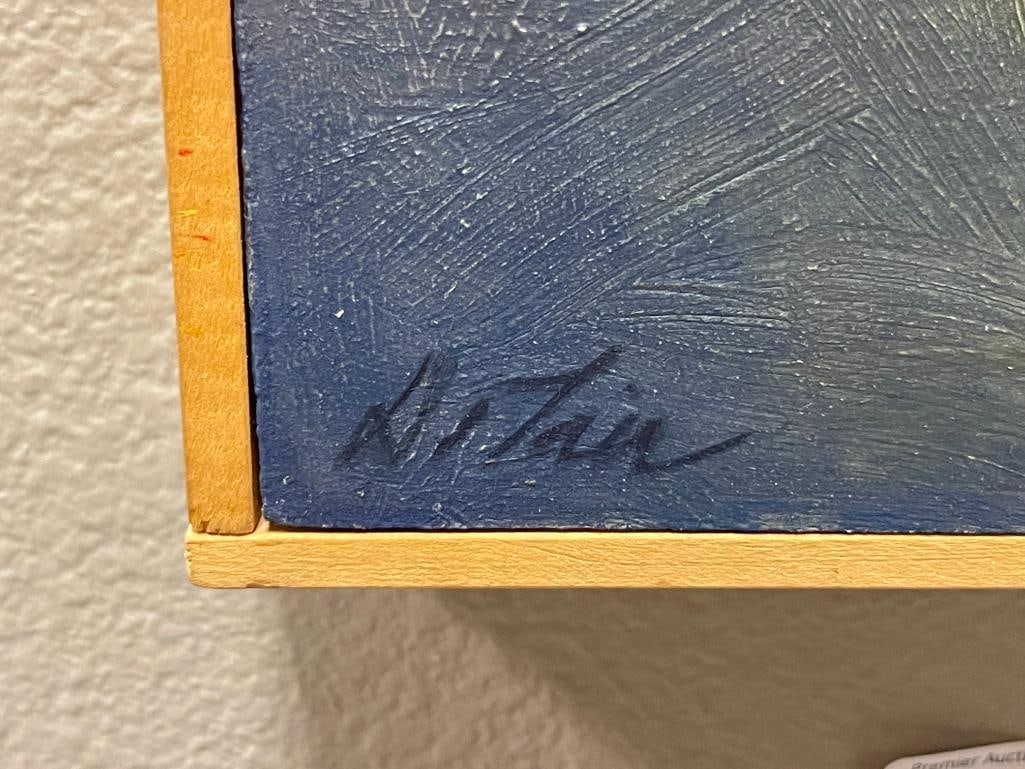 ORIGINAL OIL ON BOARD IMPRESSIONIST VENETIAN GONDOLA PAINTING SIGNED - 4