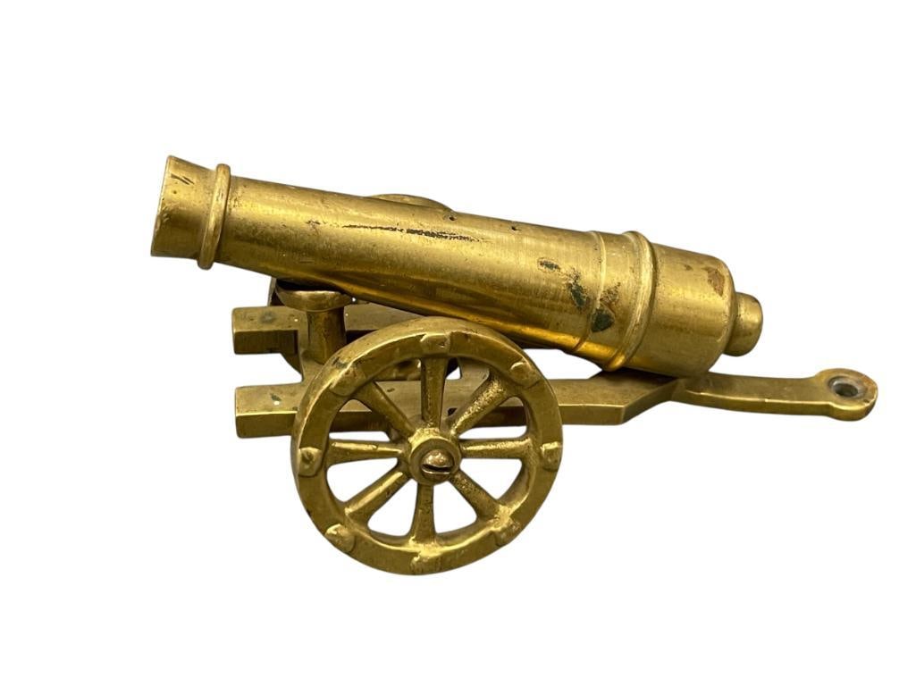 SOLID BRASS ORNAMENTAL ARTILLERY CANON (1 of 6)