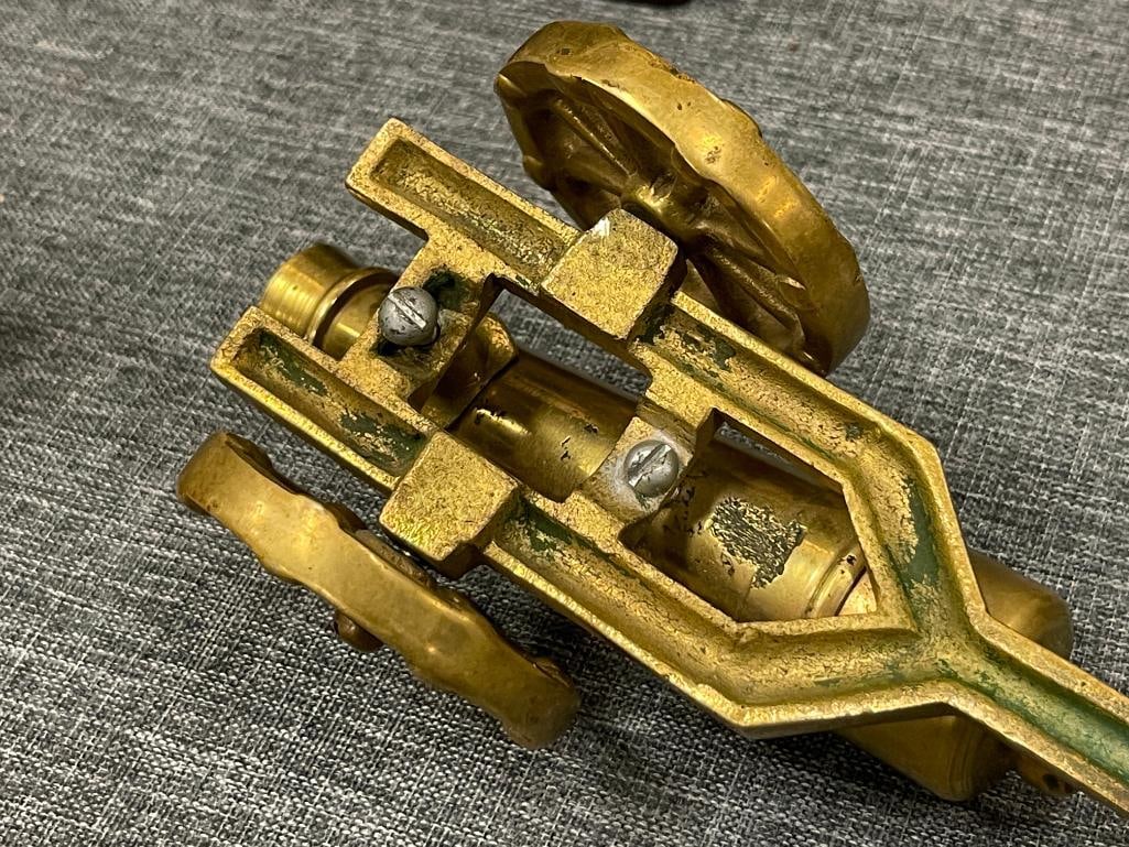 SOLID BRASS ORNAMENTAL ARTILLERY CANON - 5
