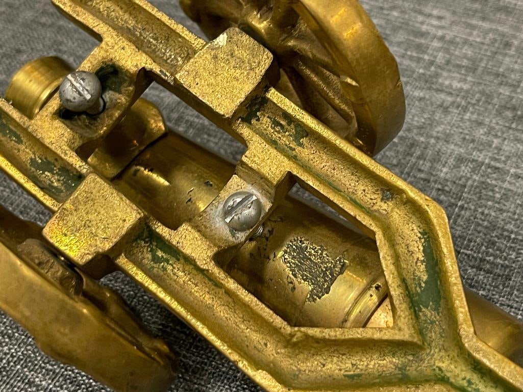 SOLID BRASS ORNAMENTAL ARTILLERY CANON - 6